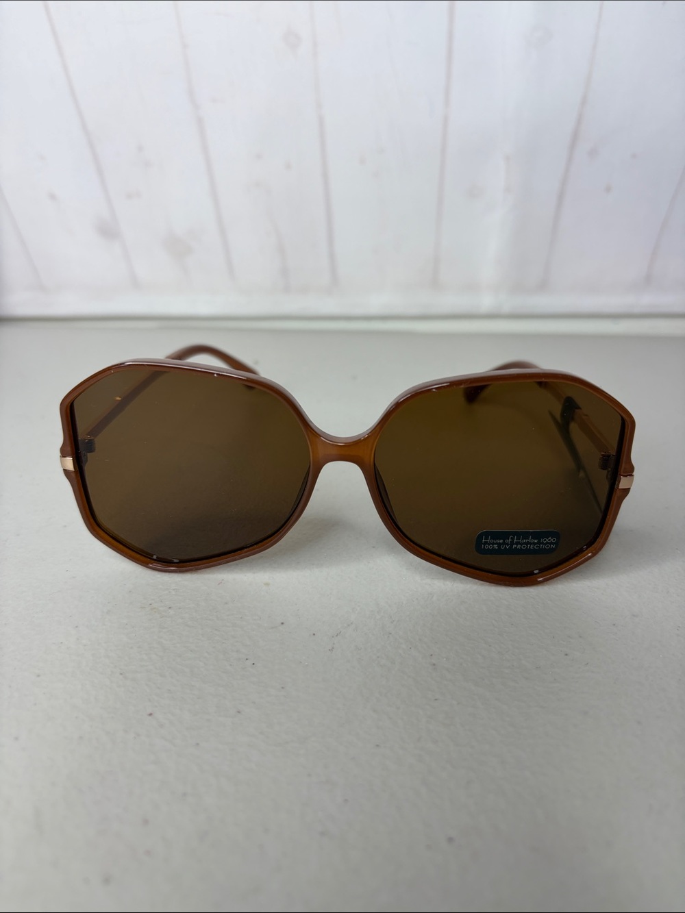 House Of Harlow 1960Brown Oversized Sunglasses New Boho Beach Summer